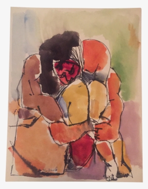 Bed Drawing Watercolor - Watercolor Painting