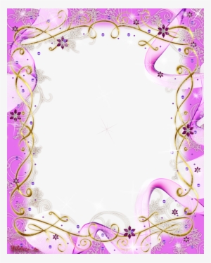 Frame Pink Baw And Swirls Png By Melissa-tm - Pink Borders And Frames Png