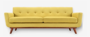 Yellow Sofa Transparent Png - Modway Engage Upholstered Sofa, Green