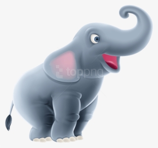 Cartoon Elephant Png Clip Free Download - Clipart Elephant In Png