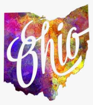 Bleed Area May Not Be Visible - State Of Ohio Watercolor