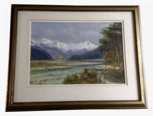 Frank Brookesmith Watercolor Painting The Richardson - Lake Wakatipu