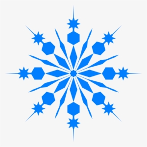 Snowflake Clip Art At Clker - Blue Snowflake Clipart