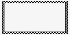 Free Vector Worldlabel Border Bw Checkered X Clip Art - Black And White Checkered Border Png
