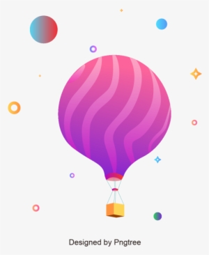 Hand-drawn Cartoon Balloon Background, Hand Painted, - Illustration