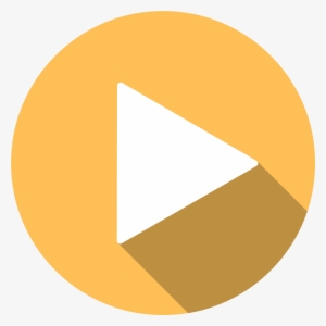 Video Play Button Icon - Play Button Png Orange