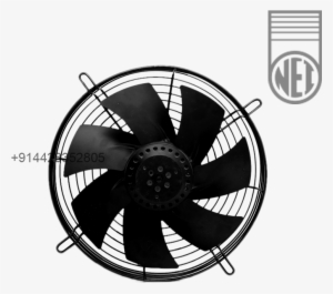 14 Inch Single Phase Round Framed Hi Cool Axial Fan - Emblem