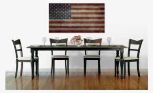 National Flag Of The United States - Decor On Wall In Dining Room