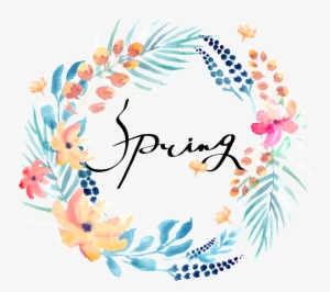 Primavera Corona Cartoon Png Transparente - 花環 水彩