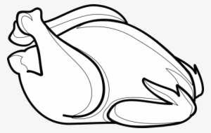 Chicken Leg Line Art