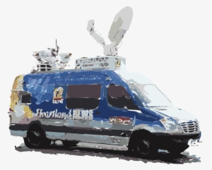 News Car Free Graphics - News Van Vector Png