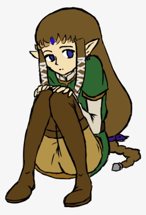 Tp Zelda In Link's Tunic By Shearah - Zelda In Link's Tunic