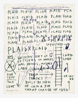 Jean-michel Basquiat, Untitled , 1982, Oil Paintstick - Jean Michel Basquiat Writing