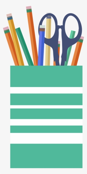 This Free Icons Png Design Of Office Cup With Scissors,