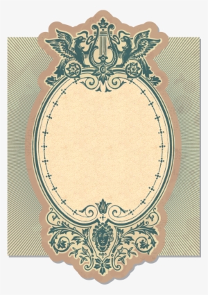 Vintage Floral Label - Dark Angel Shower Curtain