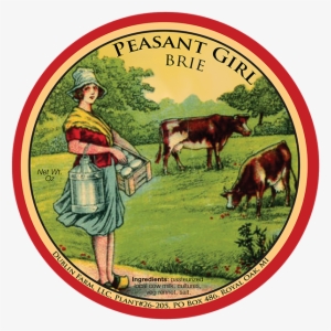 Dublin Farm Llc Peasant Girl Brie Cheese Labels - Cheese Label