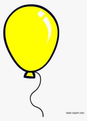 Yellow Balloon Free Clip Art - Clipart Yellow Star Balloons