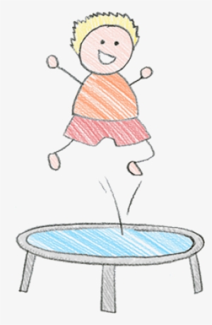 Child On A Trampoline - Child