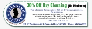 Some Deals We Offer Regularly Include 30% Off Dry Cleaning, - Cleaning Baron Coupon
