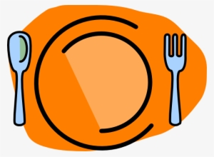Plate, Fork, Spoon-no Text Svg Clip Arts 600 X 440