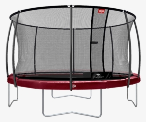 Elite Red Trampoline - Berg Elite+ Regular Green 430 + Safety Net T-series
