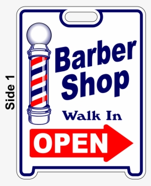 Barber Shop Open Sign Sandwich Board~free Standing~weather - Sandwich Board