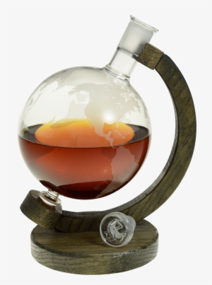 1000ml Etched Glass Globe Decanter - Prestige Decanters 1000ml Etched Glass Globe Decanter