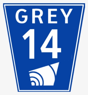 Grey Road 14 Sign - Sign