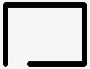 Sign, Black, Symbol, Open, Rectangle - Black Border Line Transparent