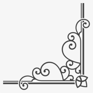 Resolução 300 Dpi Perfeitos Para A Impressão - Ornamento De Canto Png