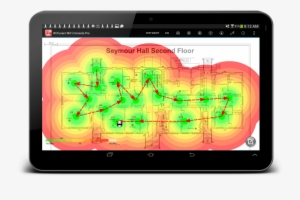 Wlan Throughput Heatmap Mapping Wifi Site Survey - Heat Map Signal Strength