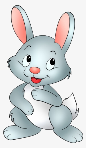Graphic Free Library Baby Bunny Cartoon Png Pixels - Cartoon Rabbit Transparent Background