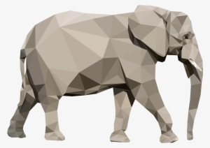 Sticker Origami Elephant Ambiance Sticker Col Jer A016 - Origami Animau Elephant