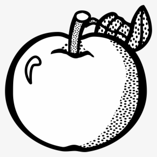 Fruit Apple Food Drawing Banana Free Commercial Clipart - Clipart Free Fruit Black And White
