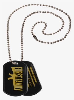 Dog Tags With Silencer And Chain - Rosario Png