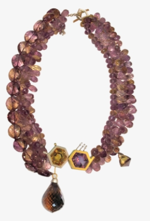 Ametrine And Diamond Necklace