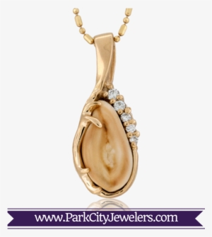 Elk Tooth Ivory Diamond Necklace - Green Amethyst & Diamond Ring