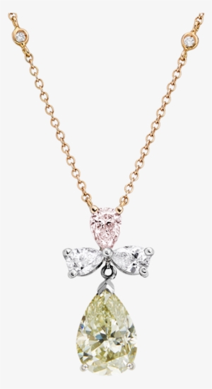 Pendants - Üç Taşlı Altın Kolye