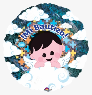 Happy Cloud Mi Bautizo Niño - Globos Felicidades (10)