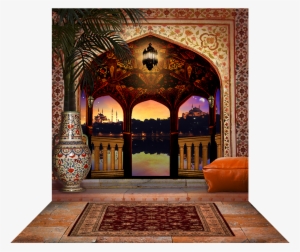 Arabian Balcony Backdrop - Amber Fort