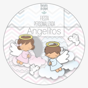 Fondos De Bautizo Png Kit Imprimible Personalizado - Barquito De Papel Angelitos