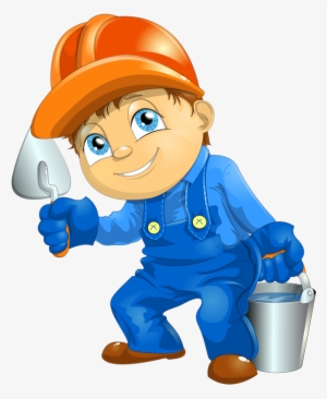 Handyman Clipart Bob The Builder - Brush Paint Png Man