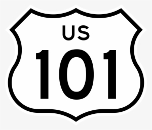 Shield Svg Highway - U.s. Route 101 In California