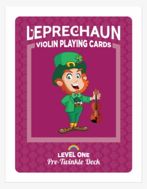 Leprechaun Violin Playing Cards