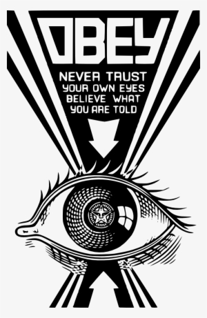 [o][s] "obey Eye" - Obey Poster In Black And White