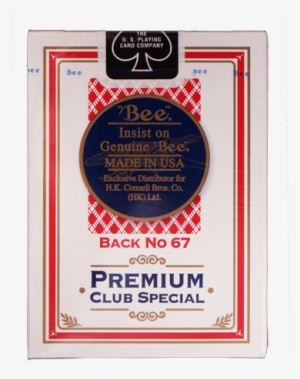 Bee Premium Club Special Playing Cards Back No67 - Label