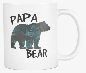 Papa Bear Forest Silhouette Coffee Mugs - Animal Farm Adventure Park
