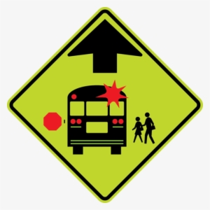 Bus Stop Ahead - U.s. Route 66