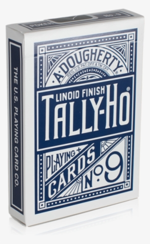 Tally Fan Tuck Blue - Tally Ho Fan Blue Back Playing Cards