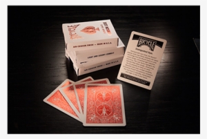 Rider Back Metalluxe Playing Cards - Bicycle Metal Luxe Playing Cards, Crimson